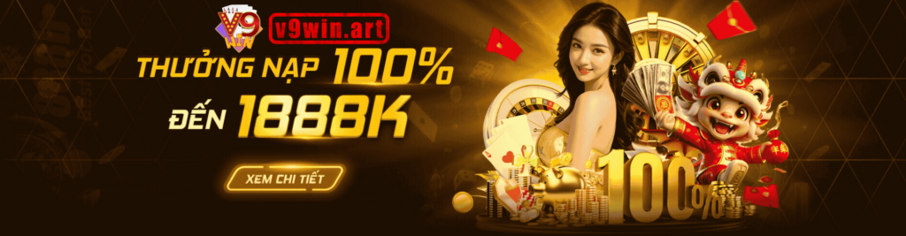 V9WIN - Thiên Đường Cá Cược - Đẳng Cấp Giải Trí Số 1 Châu Á 1 V9Win Banner
